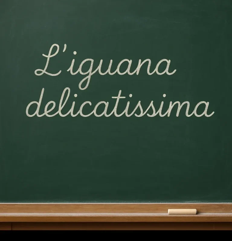 Tableau d'école avec l'inscription Iguana delicatissima, sensibilisation à l'espèce