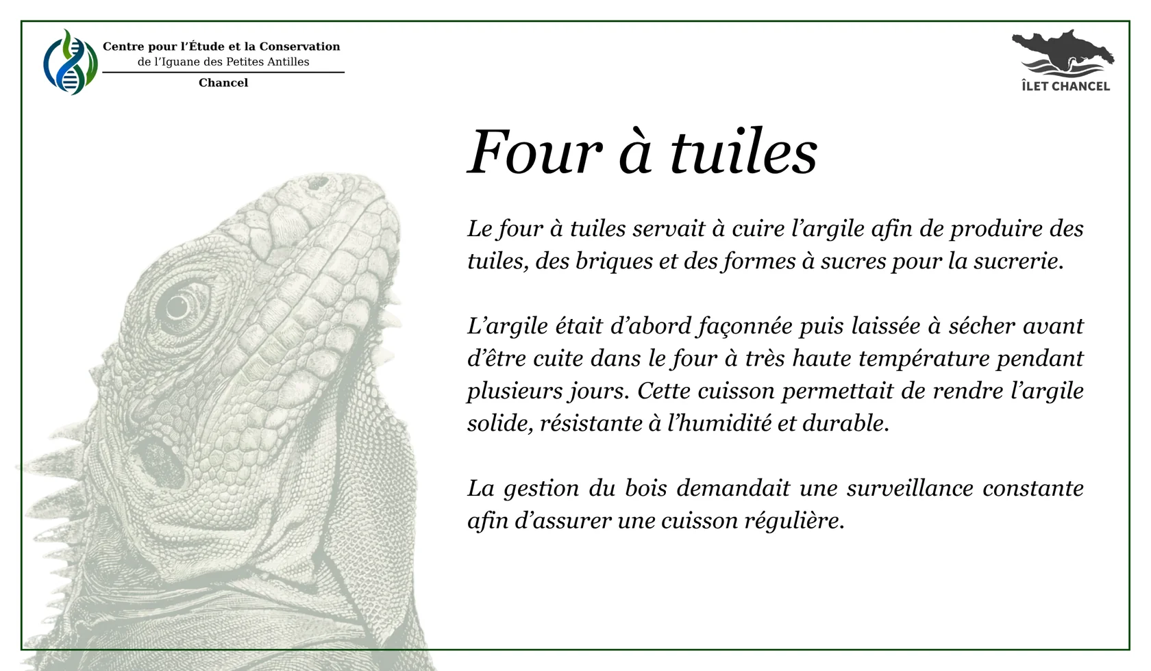 Panneau Le four à tuiles - Îlet Chancel